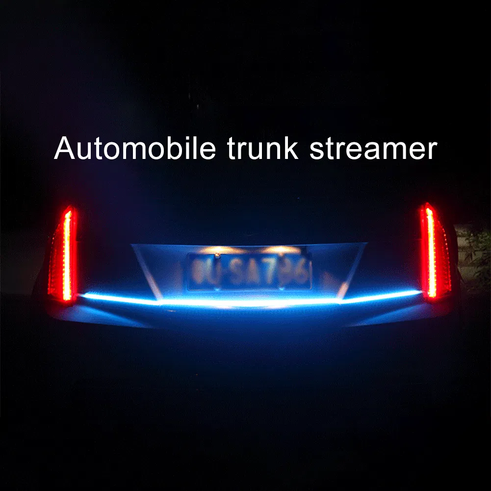 Car Trunk Rear Light, LED Strip Running Strobe Lights for Autos