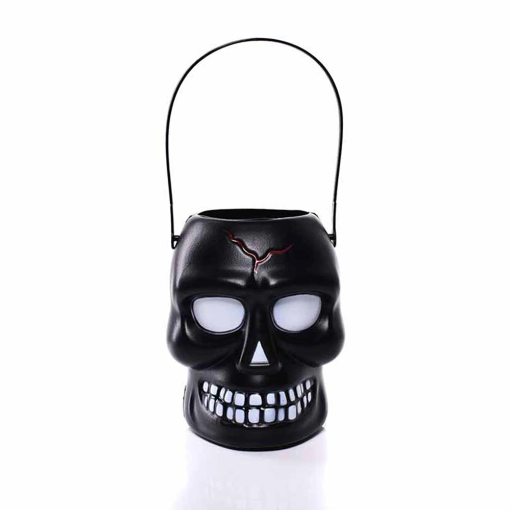 Halloween Skull Lamp, Lantern Decoration Handheld Candy Bucket