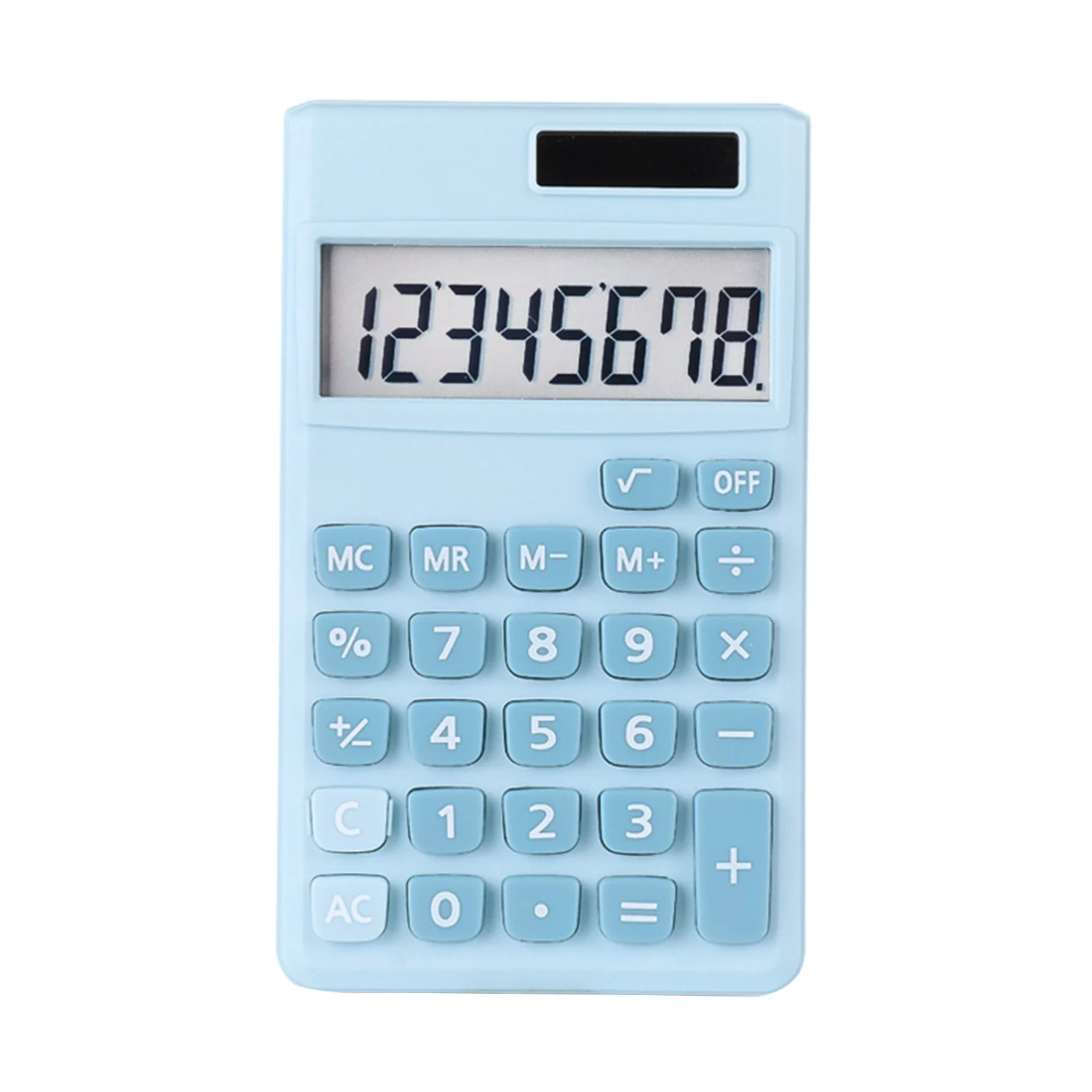 Solar Calculator Large LCD Display 8 Digits, Dual Power Tool