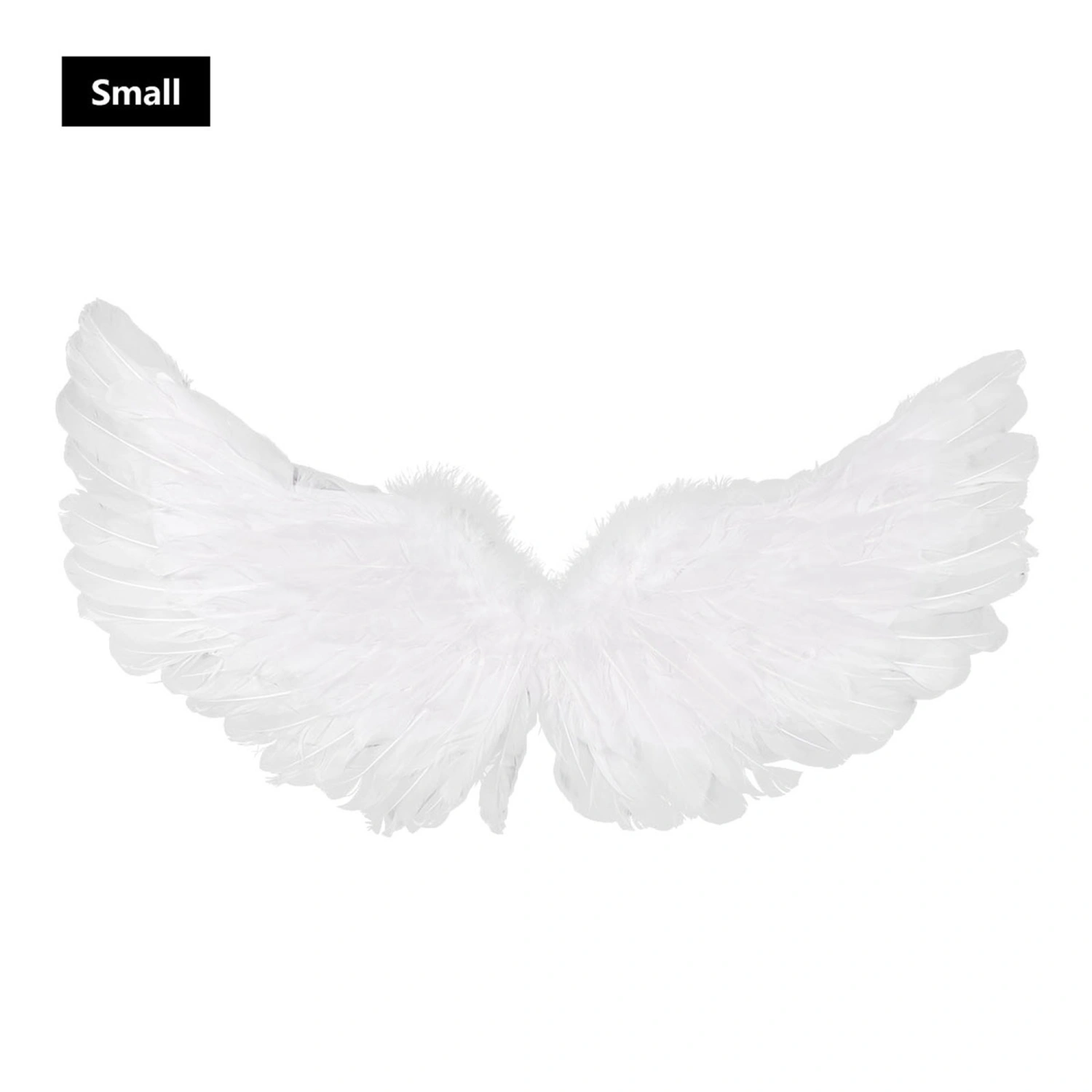 Photo Props Angel Wings Color LED Lights Plump White Feathers Wings