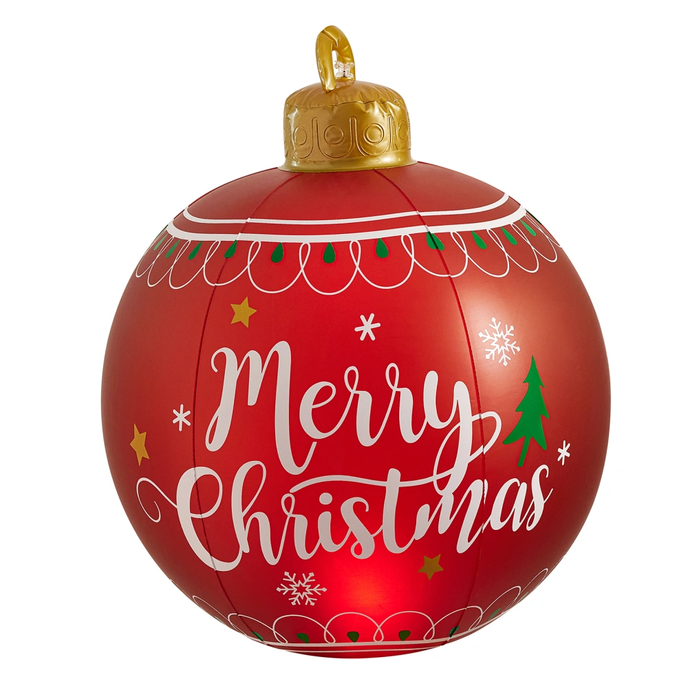 Light Up Inflatable Christmas Ball, Outdoor Christmas Inflatable Ball