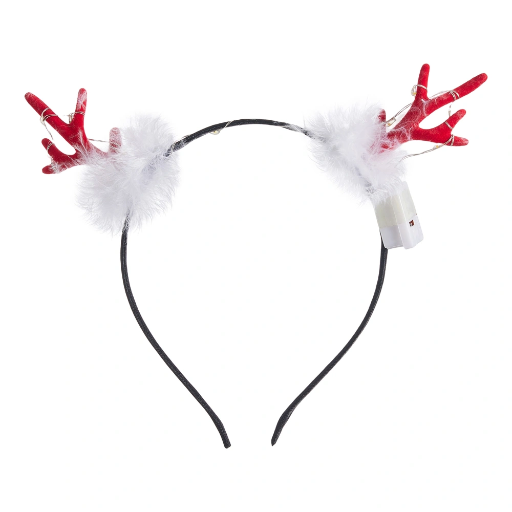 Christmas Lighting Hair Hoop, Antlers Hairband Party Styling Accessory