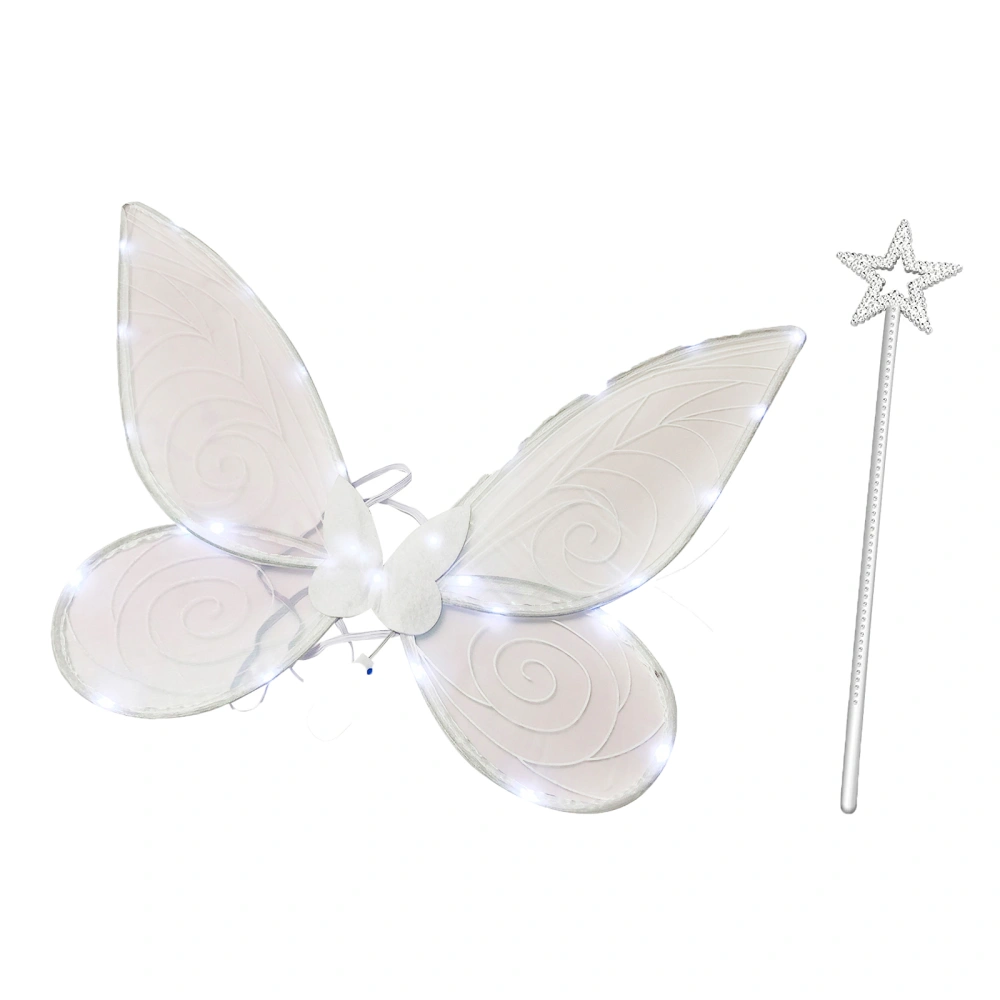 Light Up Fairy Wings, Princess Butterfly Wings for Adults Kids