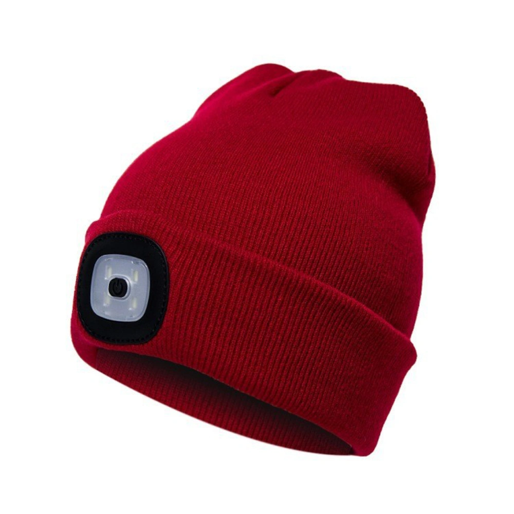 Beanie Hat with Light, Warm LED Headlamp Hat Hands Free Knit Hat