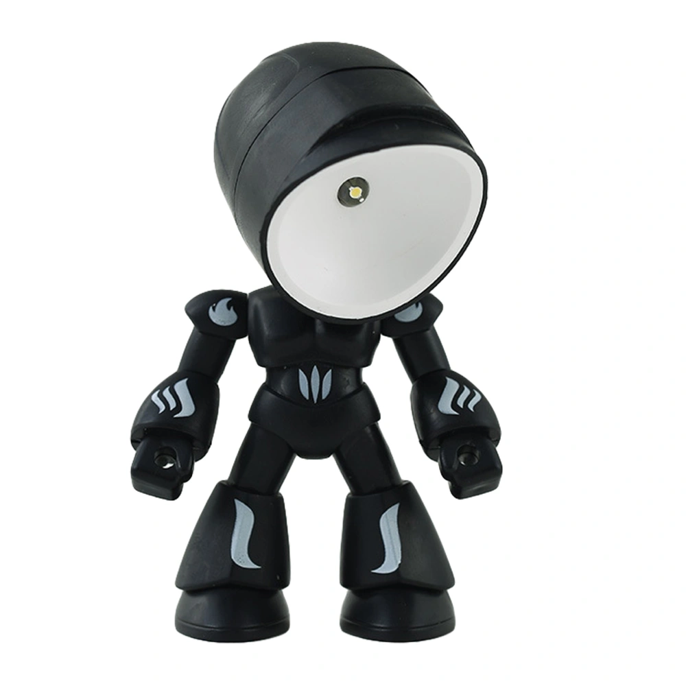 Robot Night Light, LED Battery Powered Bedroom Lamp Home Desktop Decor