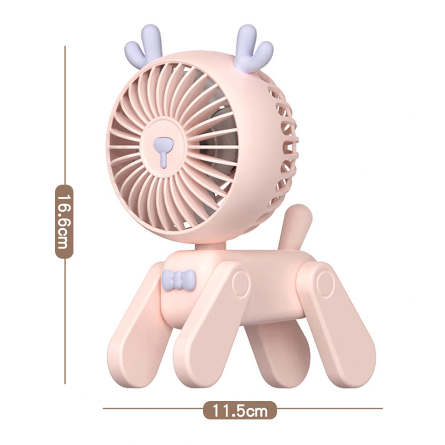 Portable Fan, Mini Cute Animal Table Fan USB Powered Personal Fan