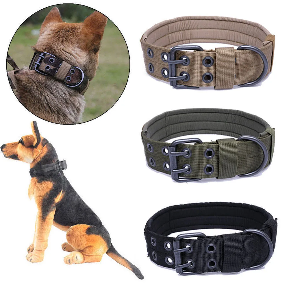 Pet Necklace Solid Color Adjustable Sturdy Portable Safety Traction Collar