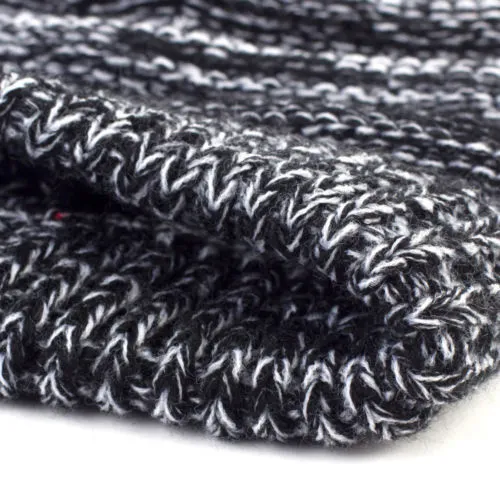 Women Winter Cable Knitted Hat Warm Loose Soft Ponytail Beanie Headwear