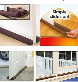 Door Draft Stopper, Door Draft Blocker Guard, Weather/Noise/Breeze Door Draft