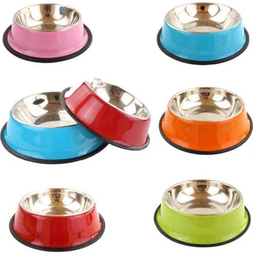 Puppy Cat Pets Bowl, Feeding Food Water Bowl, Feed Container