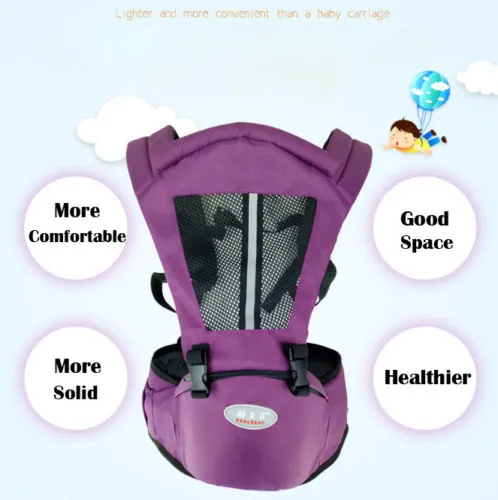Baby Carrier Hip Seat, Backpack Carrier, Toddler Ergonomic Sling
