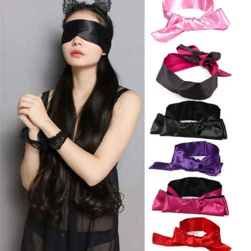 Slik Stain Eye Masks, Exotic Accessories Blindfold Tie Restraint Costume