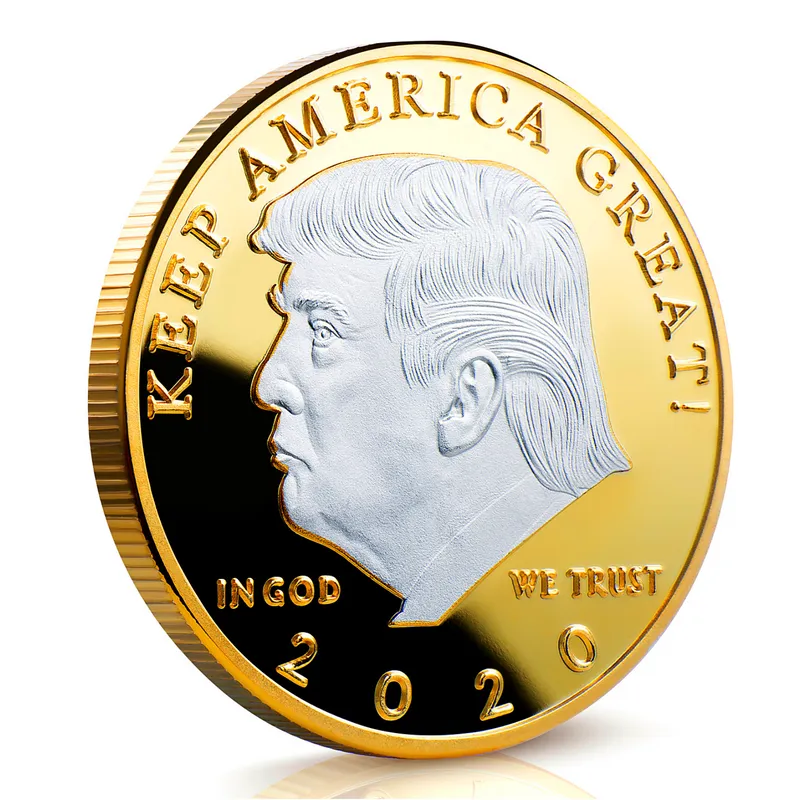40mm Donald Trump Patterned American Eagle Commemorative Coin
