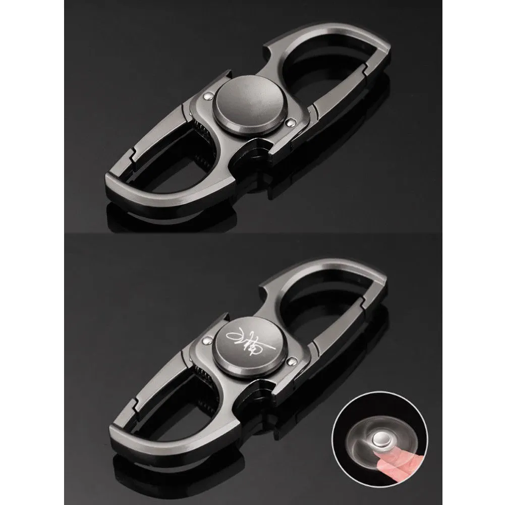 Bottle Opener with 4 Key Rings, Fidget Spinner Beer Bottle Opener