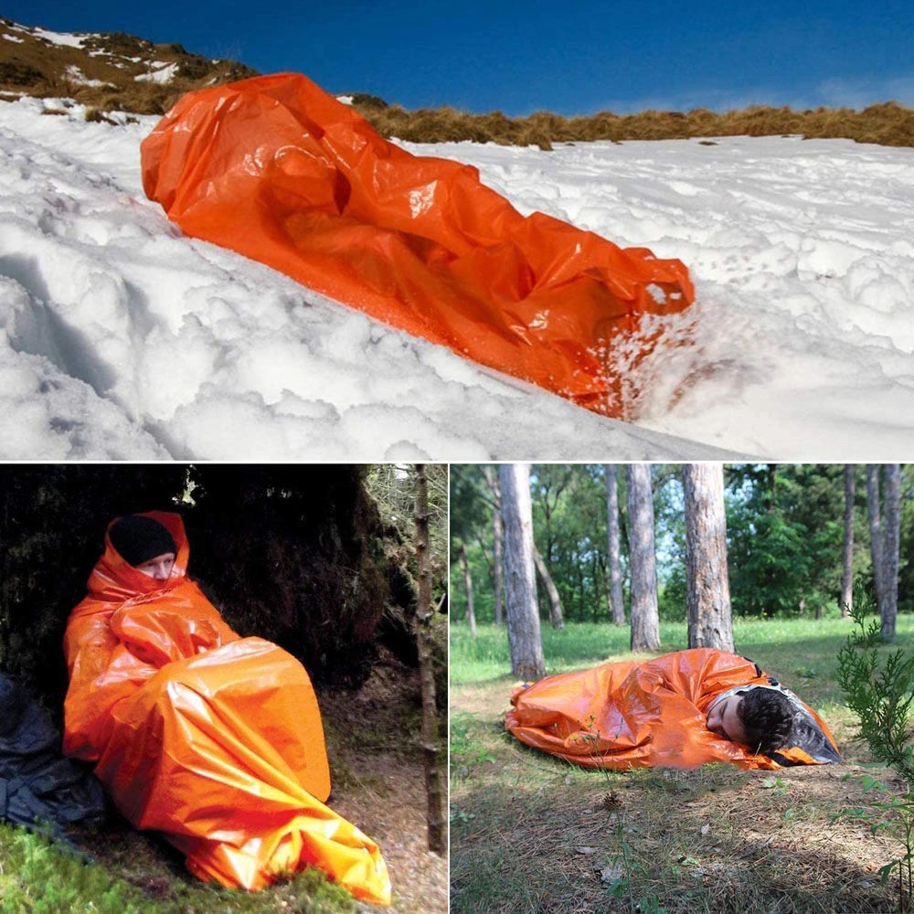 Emergency Sleeping Bag, Thermal Waterproof Survival Camping Travel Bag