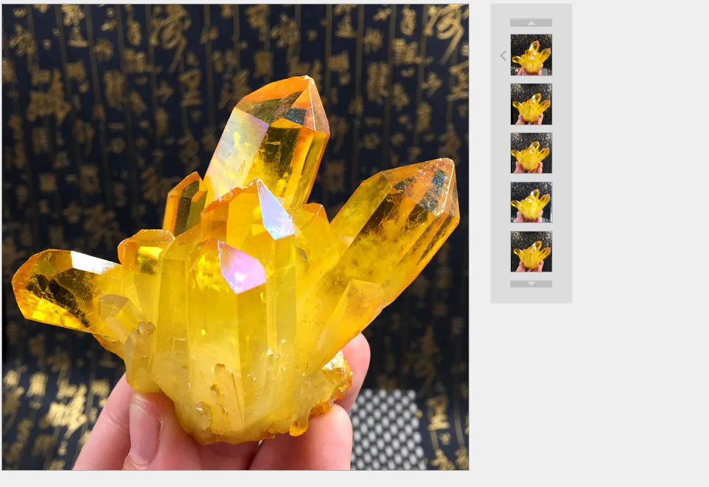 Yellow Natural Crystal Quartz Citrine Cluster Mineral Modern Mineral Specimens