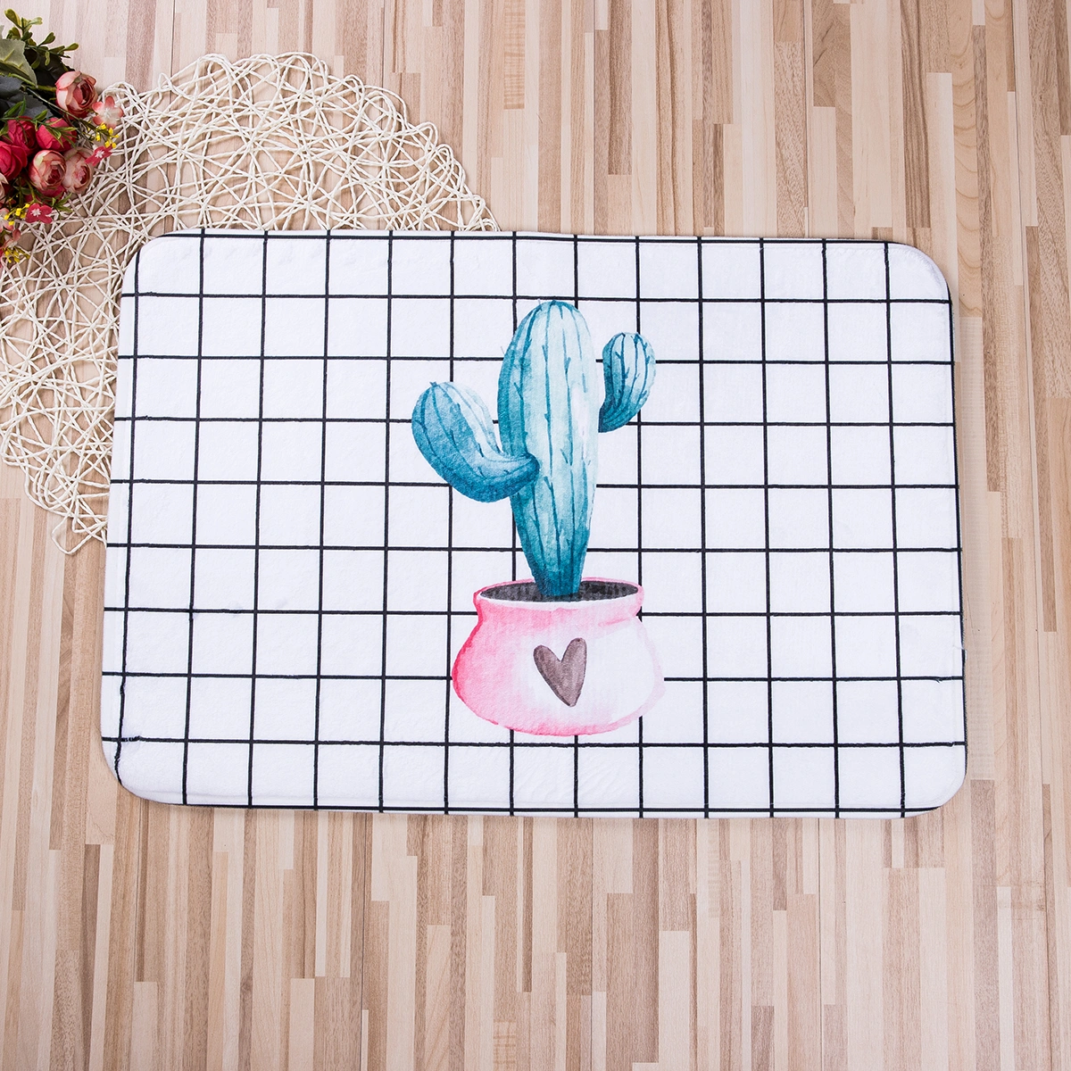 Anti-Slip Printed Cuir Bathmat Doormat Carpet, Home BedroomTravel Camping Rugs