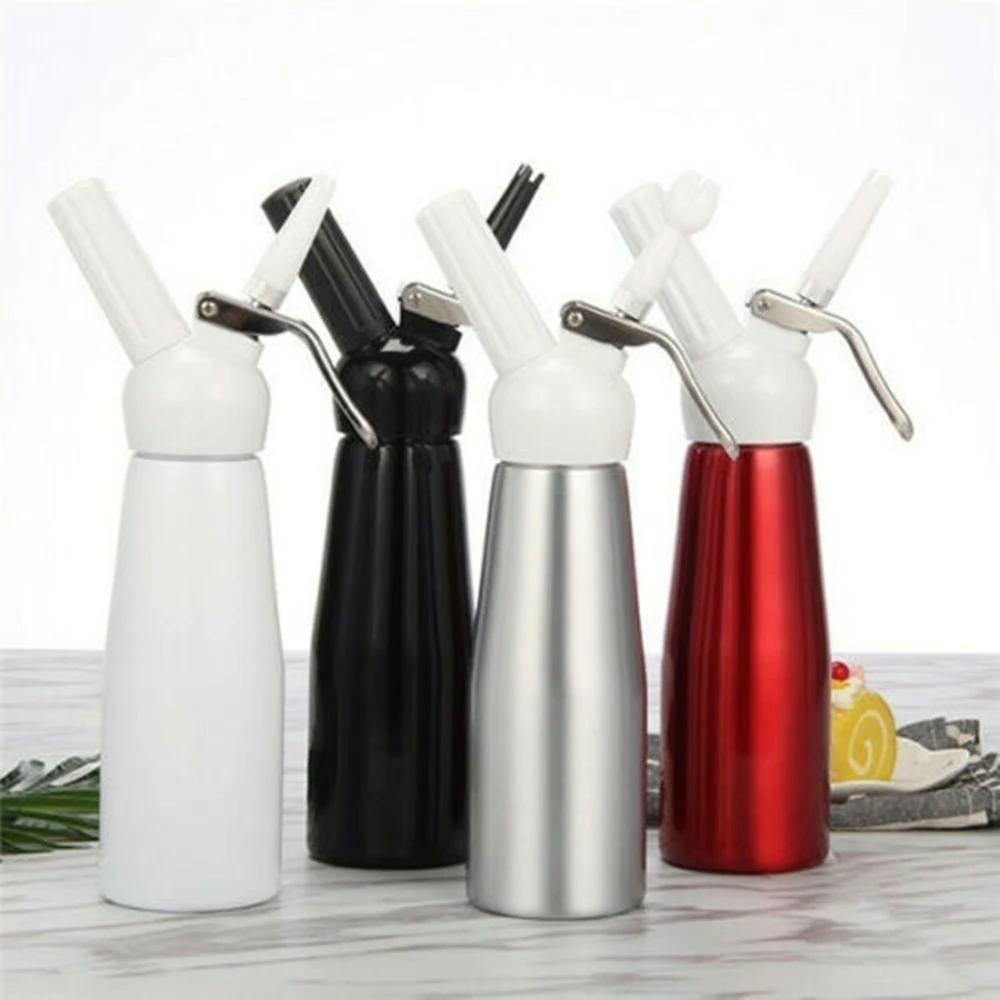 Cream Whipper, Whipped Cream Dispenser with 3 Decorating Nozzles