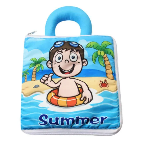 Baby Cloth Book Toy Wear Resistant Tear Proof Casual Daily Cloth Book