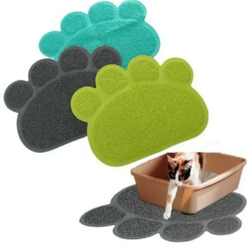 Non-slip PVC Pet Feeding Mat, Dogs Cats Food Bowl/Dish Placemat