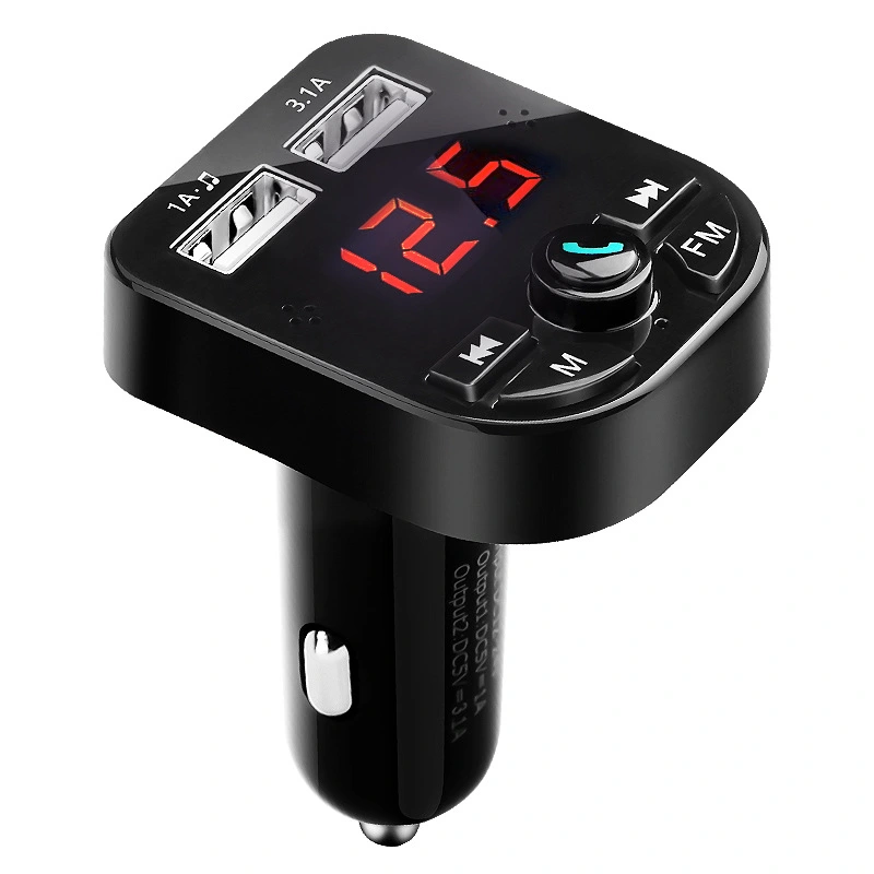 Car Audio Modulator Wireless Bluetooth, FM Transmitter Playe