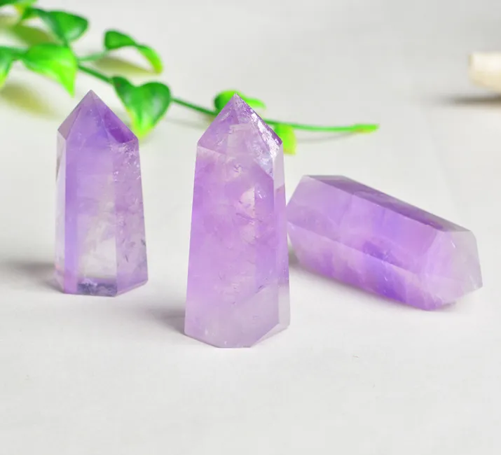 4-5 cm Natural Clear Quartz Crystal Transparent Point Healing Rock Stone Wand