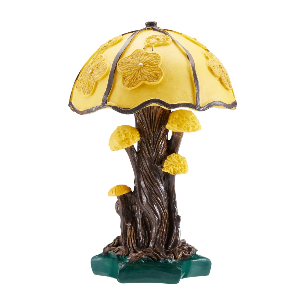 Mushroom Table Lamp Rural Style Retro Colorful Bedside Desk Light