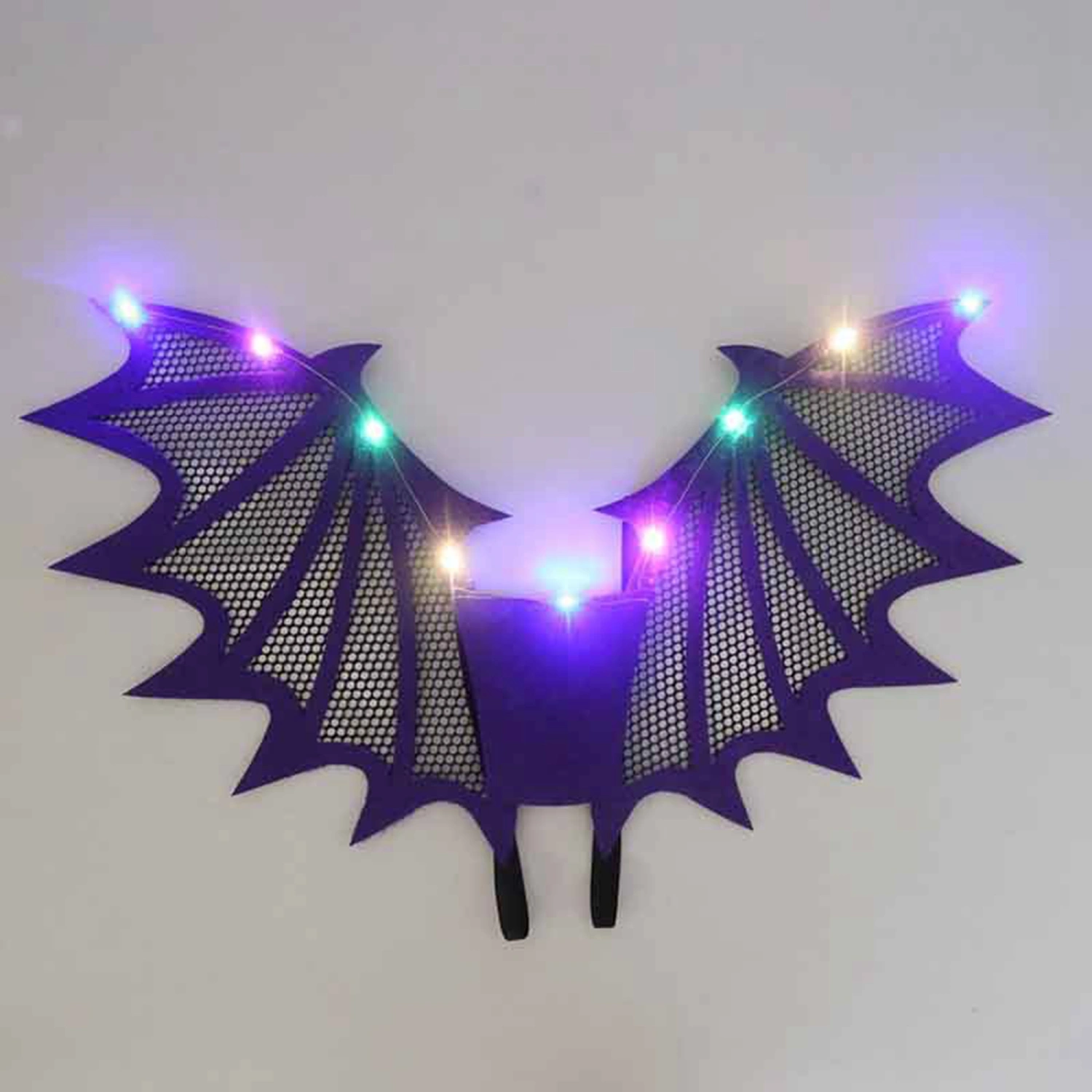 Halloween Bat Wings with LED Lights Costume for Halloween Party