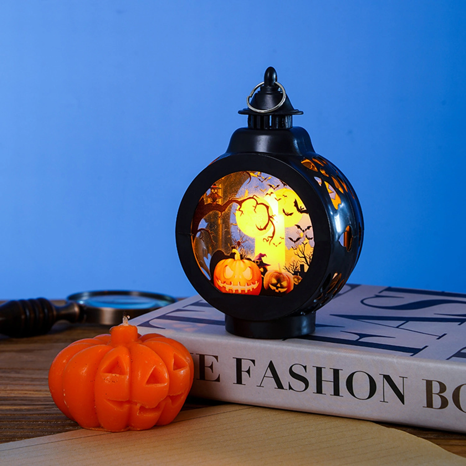 Halloween Vintage Lantern Hanging Pumpkins/Witches/Skeletons Lights