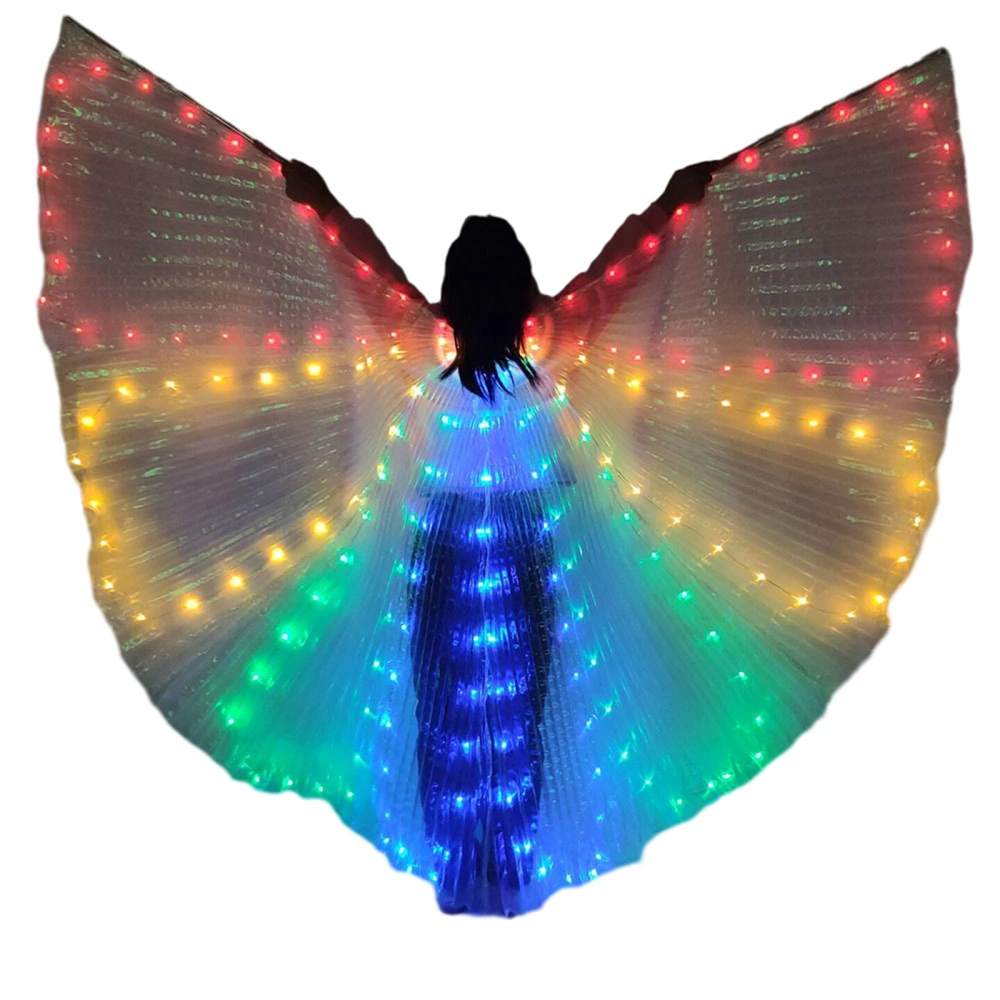 LED Glowing Wings, Belly Dance Wing Cloak, Halloween Costumes Prop