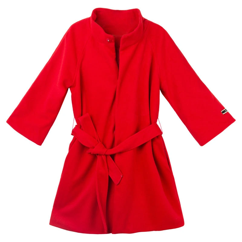 Women Spring Jacket with Waist Belt, Solid Cardigan Collar Windbreaker