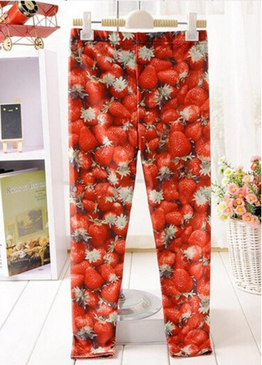 Girls' Flimsy Variegated Trousers, Straight Style Print Camouflage Pants