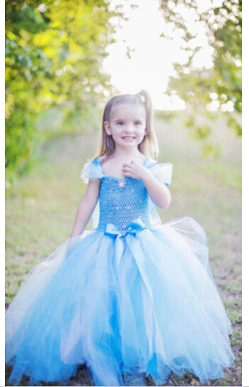 Little Girl Tutu Dress, Ruffle Rhinestone Waist Bow Party Dress