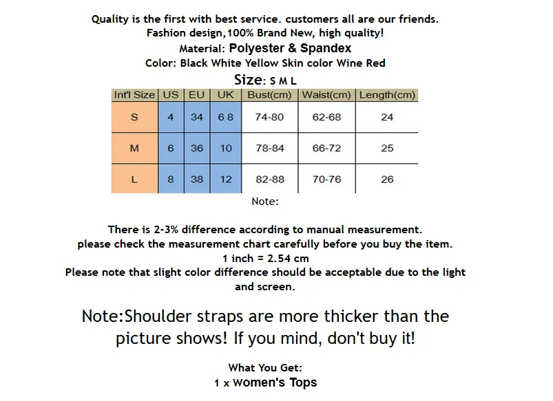 Women Top Shirt Solid Color Slim Sling Crop Tank Top Summer Hot Camisole