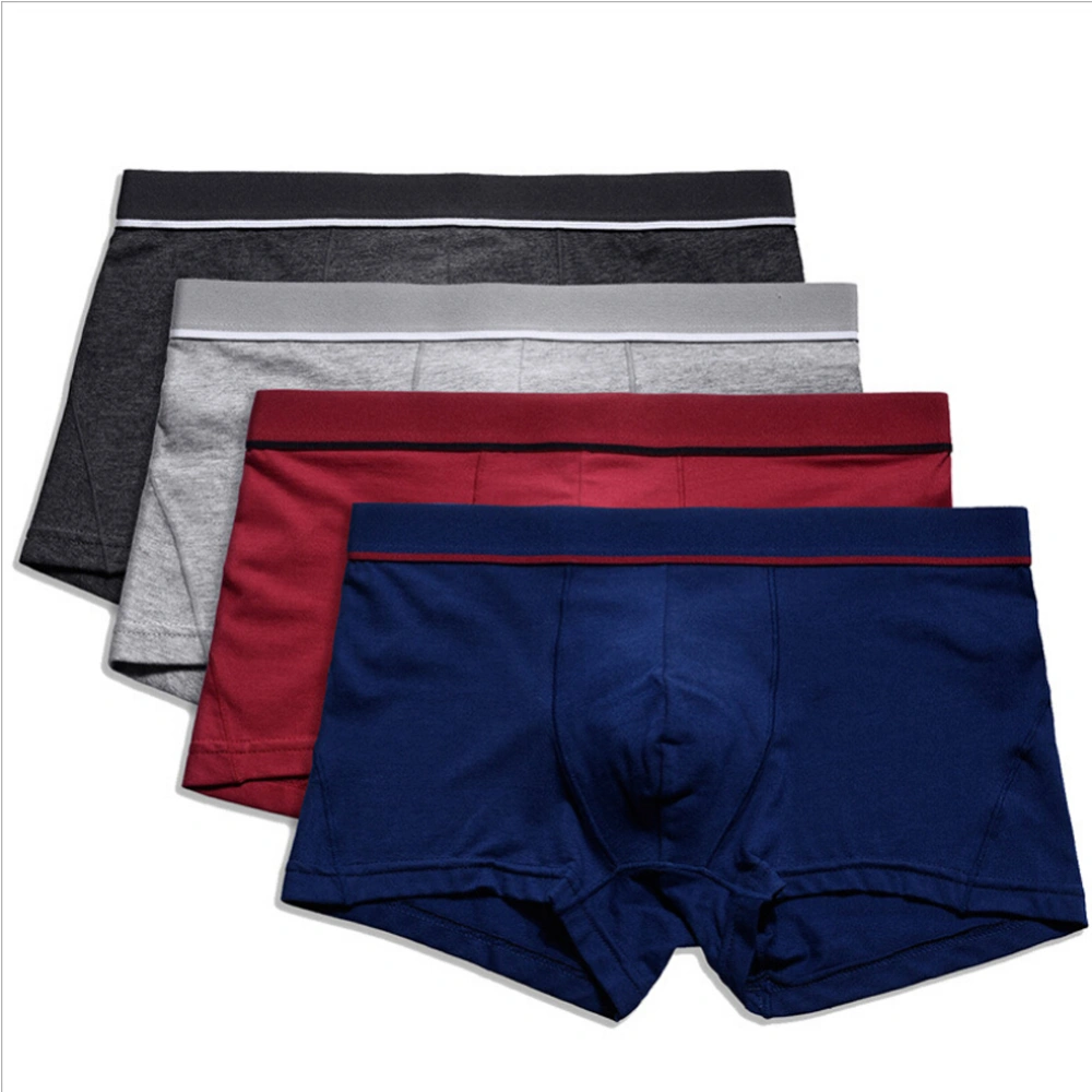 Men's Boxer Briefs Low Rise Sexy Patchwork Soft Comfy Breathable Briefs