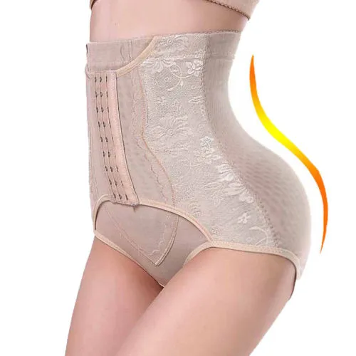 Women High Waist Tummy Shaper Postpartum Abdomen Panties Waist Trainer Briefs