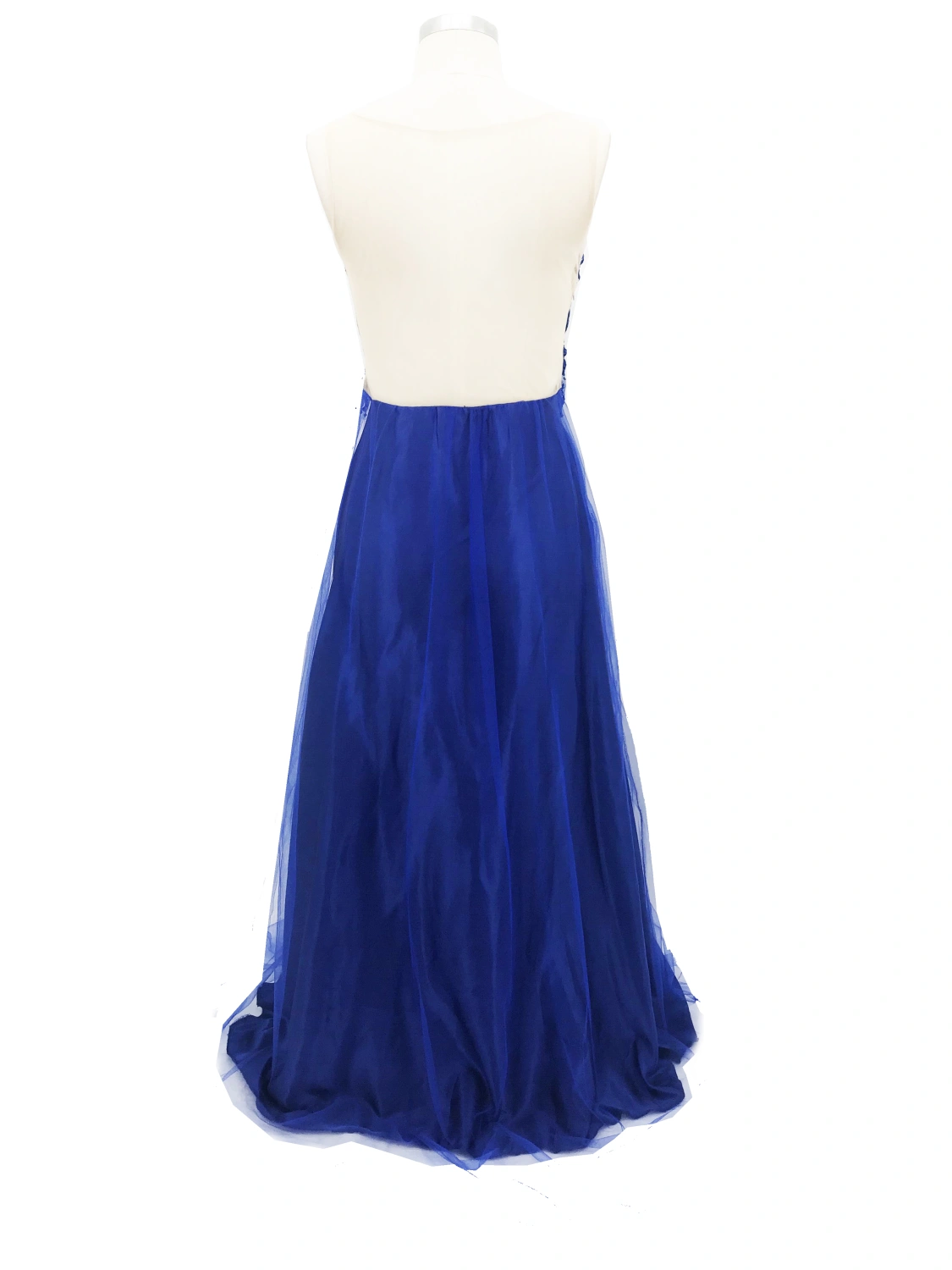 Women Evening Dress, Off Shoulder Deep V-Neck Back Zip Hollow Slim Formal Dress