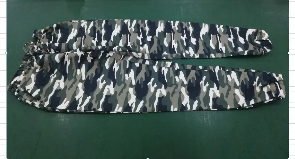 Female Camouflage Casual Pants, Elastic High Waist Sport Slacks