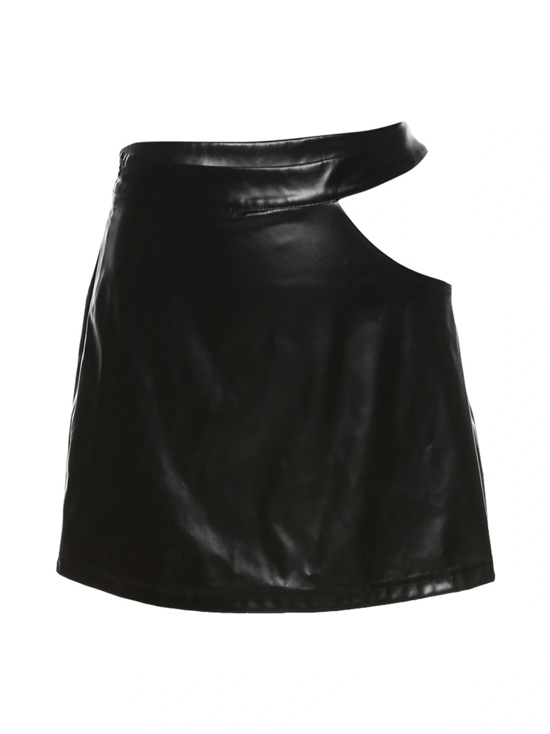 Female Package Hip Skirt, Solid Color High Waist Hollow Out Skirt
