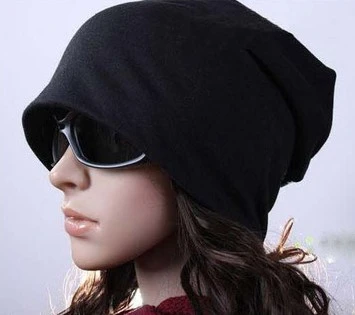 Unisex Solid Color Beanie Hat Baggy Oversized Ski Slouchy Cap Winter Warm Hat