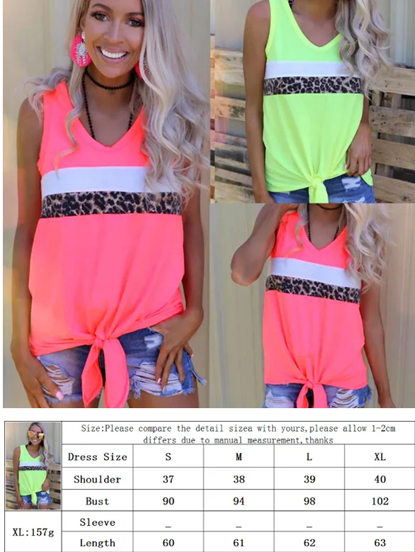 Women's Color Blocking Striped Vest, Sleeveless V-Neck Loose Tops