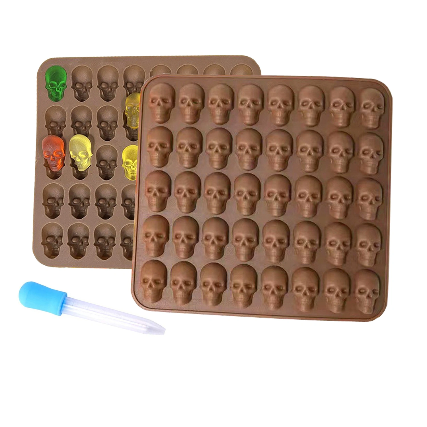 Halloween Baking Tool Mold Skull Shape, Dessert Decoration DIY Tool