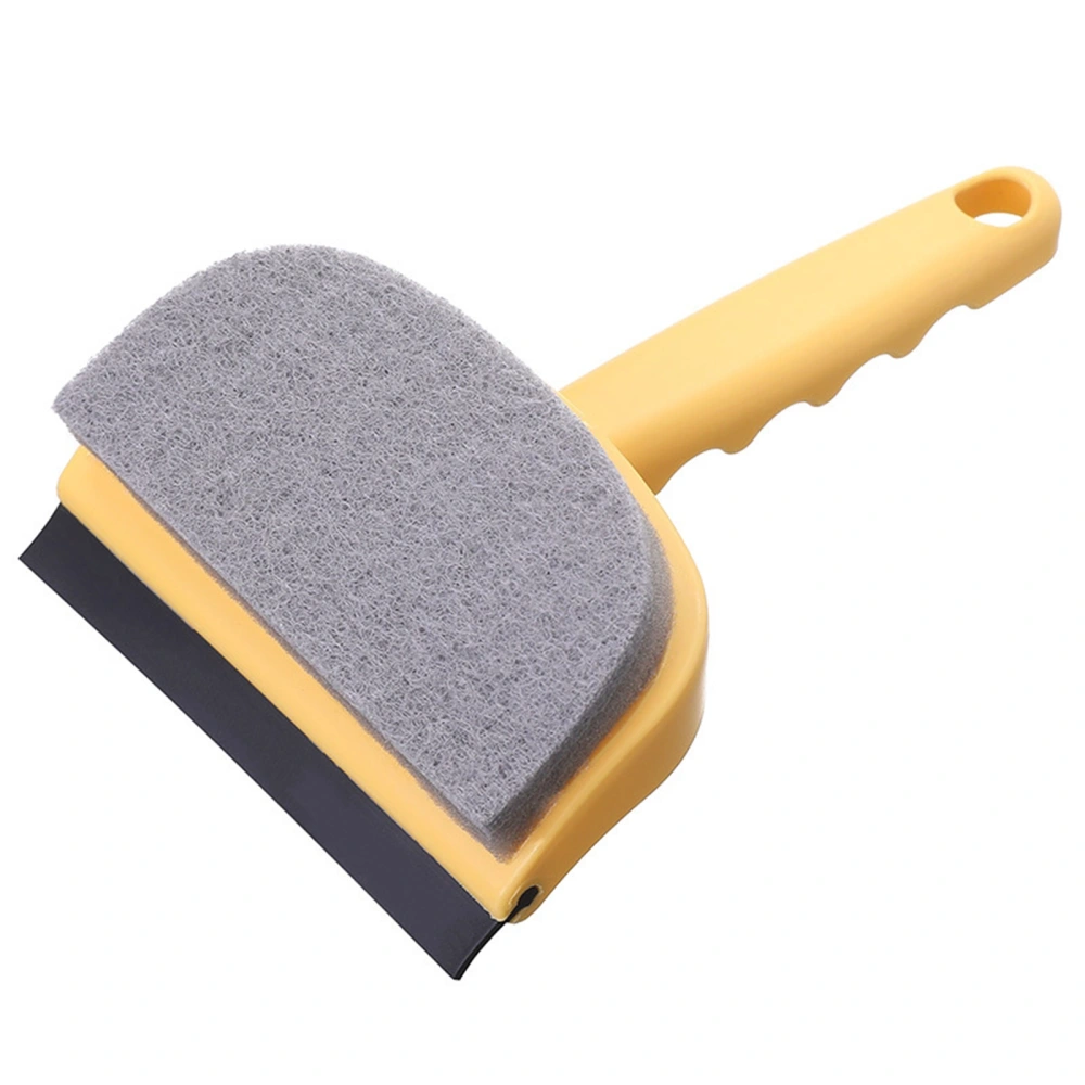 Window Squeegee with Scrubber Cleaning Sponge Brush Scraper for Car 