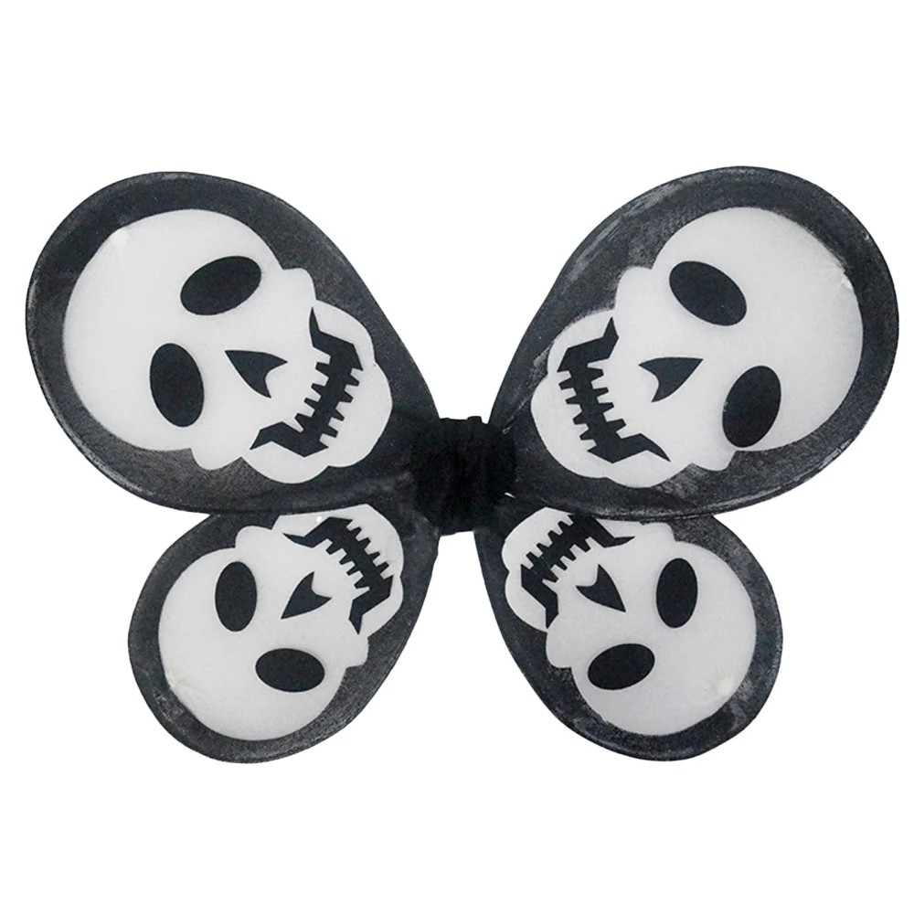 Halloween Skull Butterfly Wings with Shoulder Straps for Photo Props