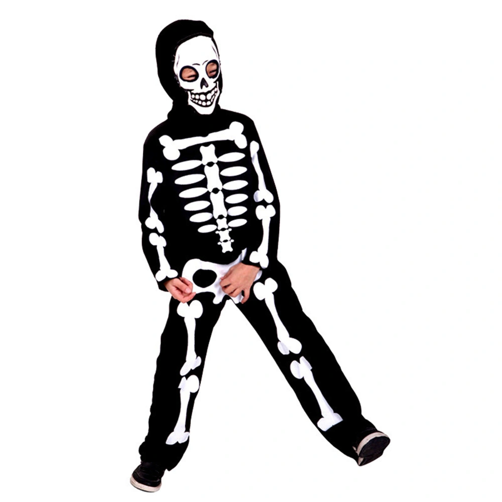 Children's Skeleton Bone Scaffold Costume for Halloween Theme Party