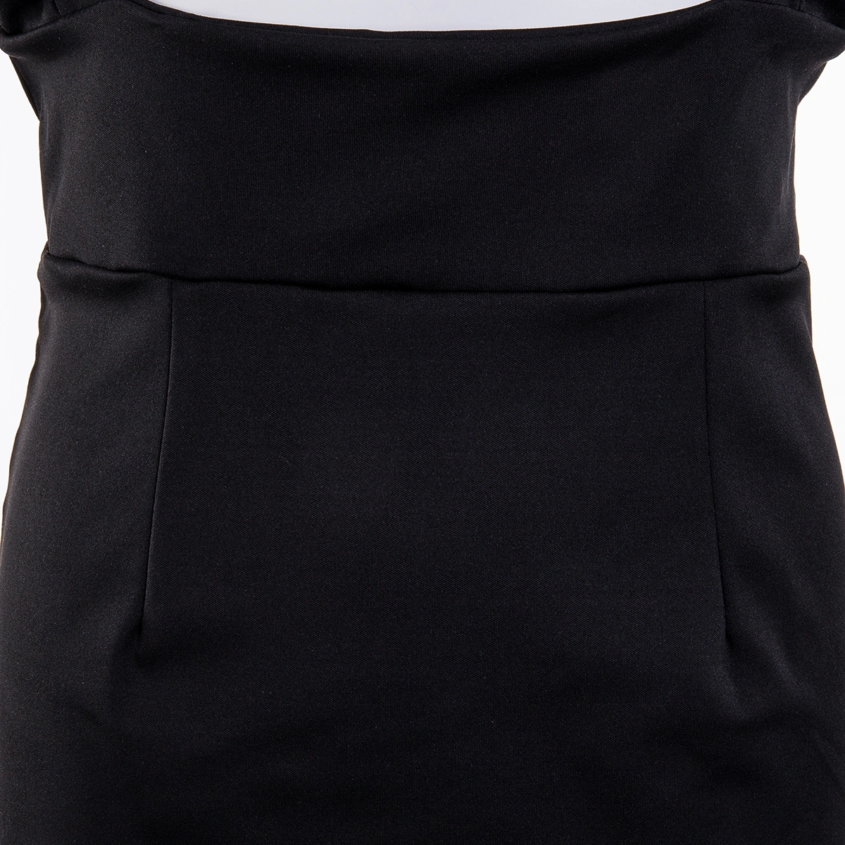 Women Wrap Skirt Plaid/ Solid Color Ruffle Straps Back Zipper Up Slim-Fit Skirt