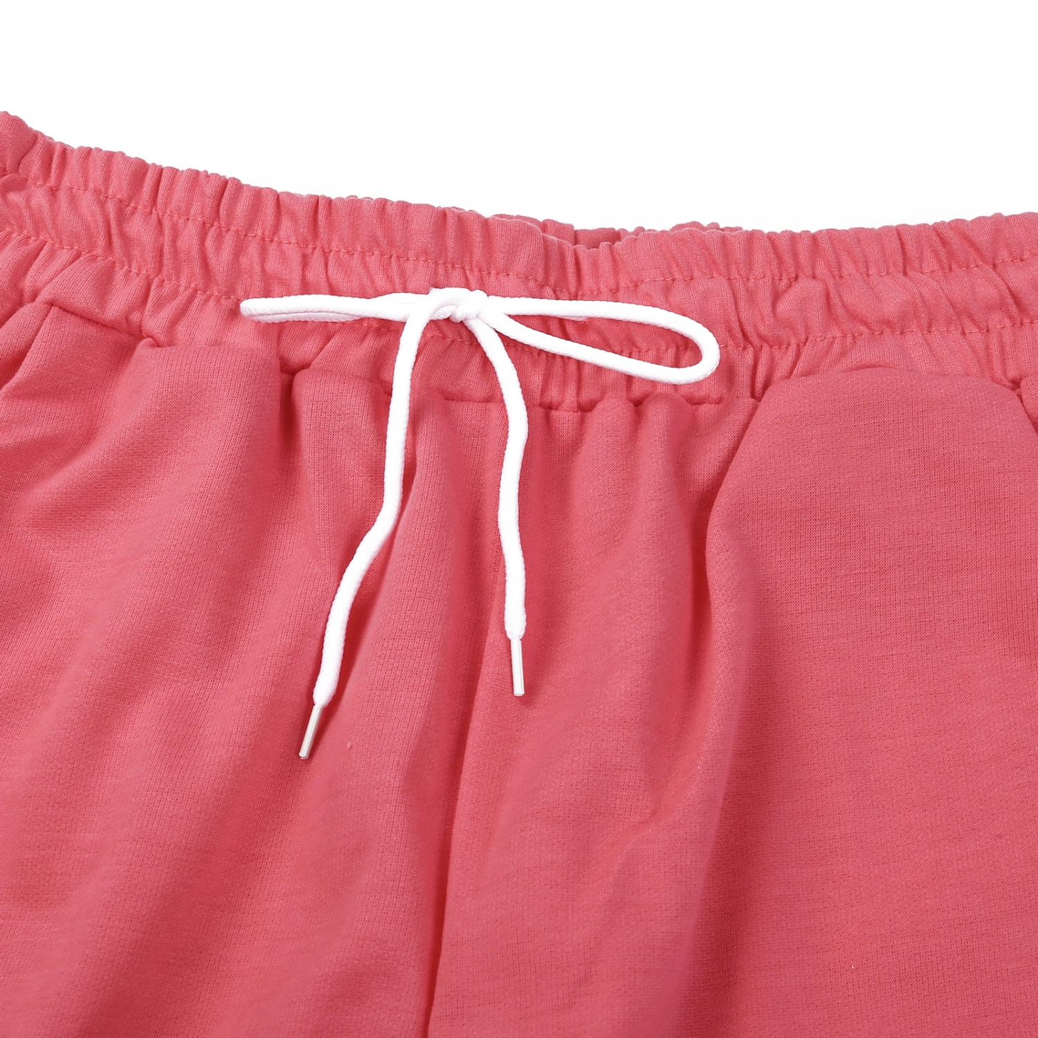 Women's High Waist Loose Long Pants Solid Color Drawstring Sweatpants