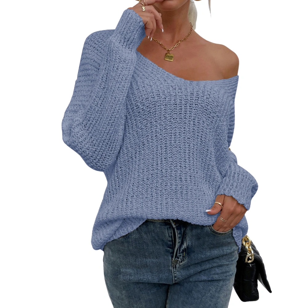 Girls Long Sleeve Knitwear, V-neck Sweater Pullover Knitted Tops