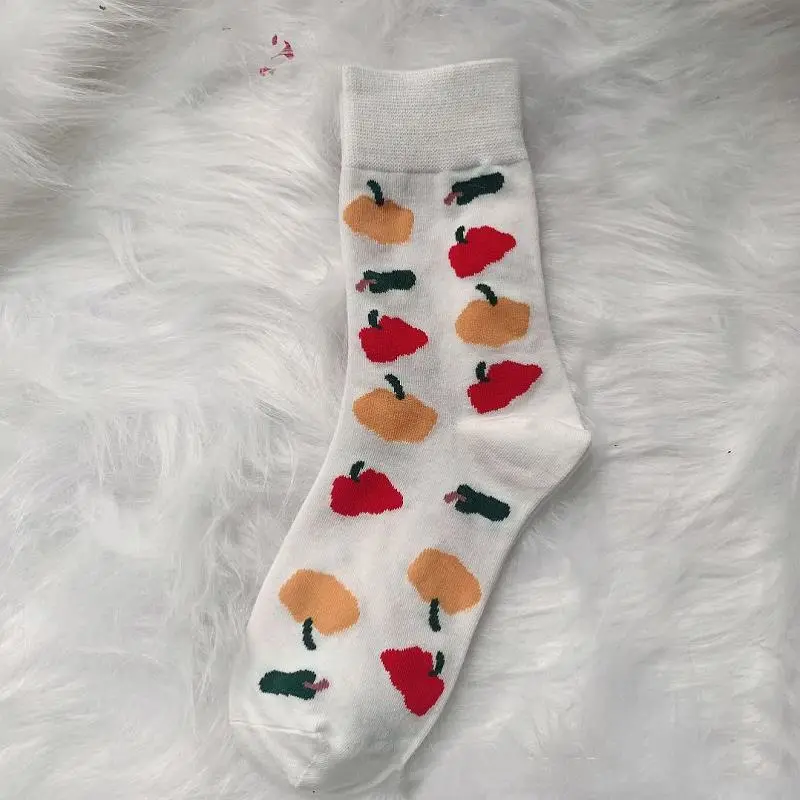 Women Cartoon Christmas Thick Middle Tube Sleep Home Warm Socks