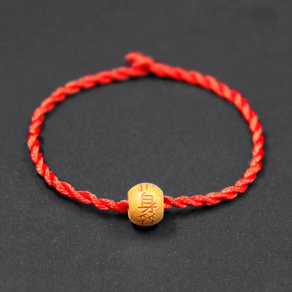 Red Rope Bracelet, Rose Heart Lightweight Hand Rope Business Mall Gift